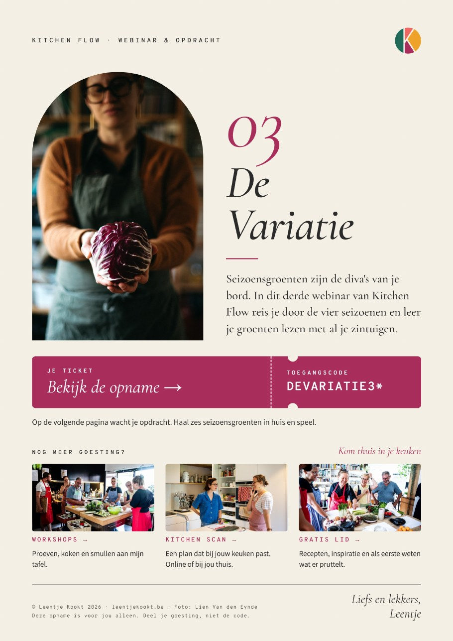 Kitchen Flow #3 · De variatie