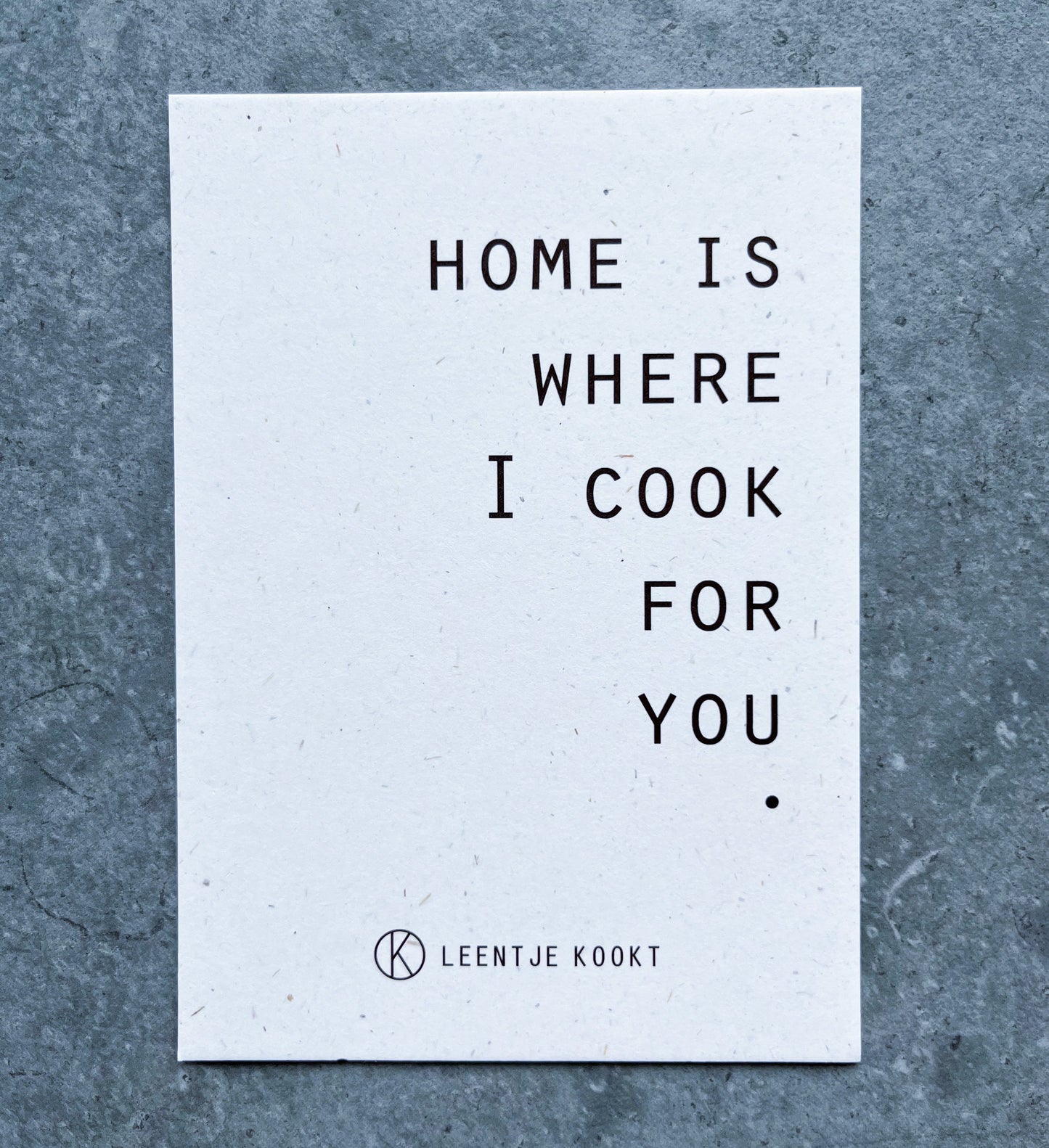 Kaartje - Home is where I cook for you