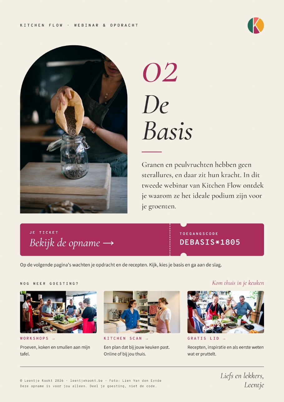 Kitchen Flow #2 · De basis